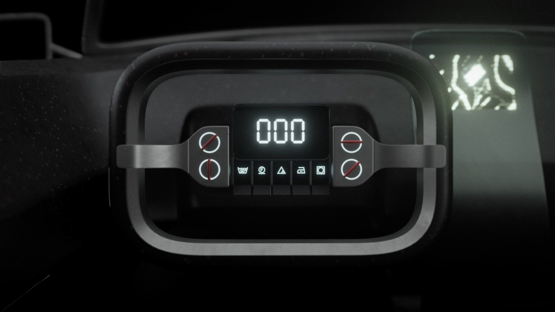 Steering wheel and dashboard