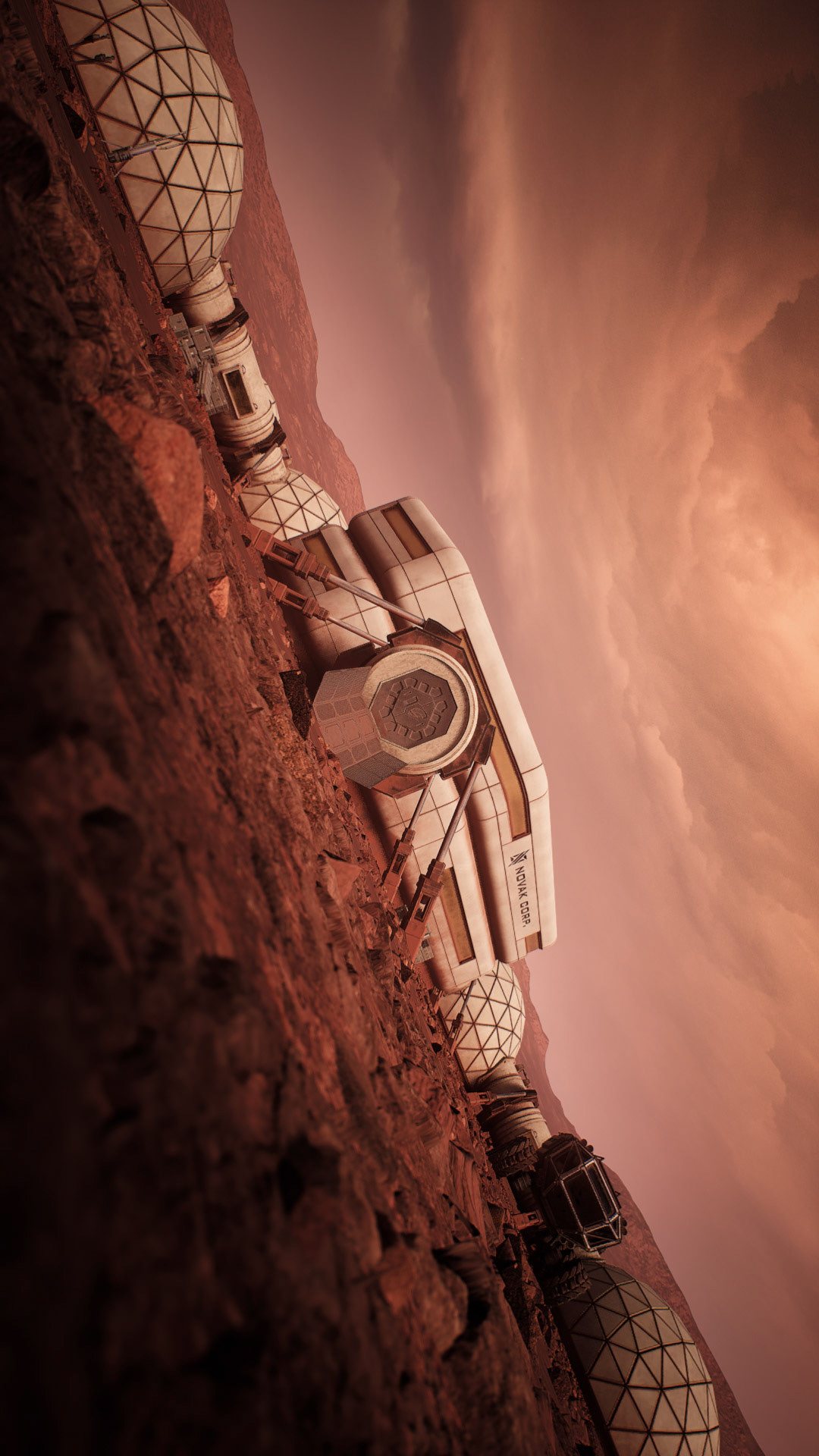Solitude – outpost modules on a cliff