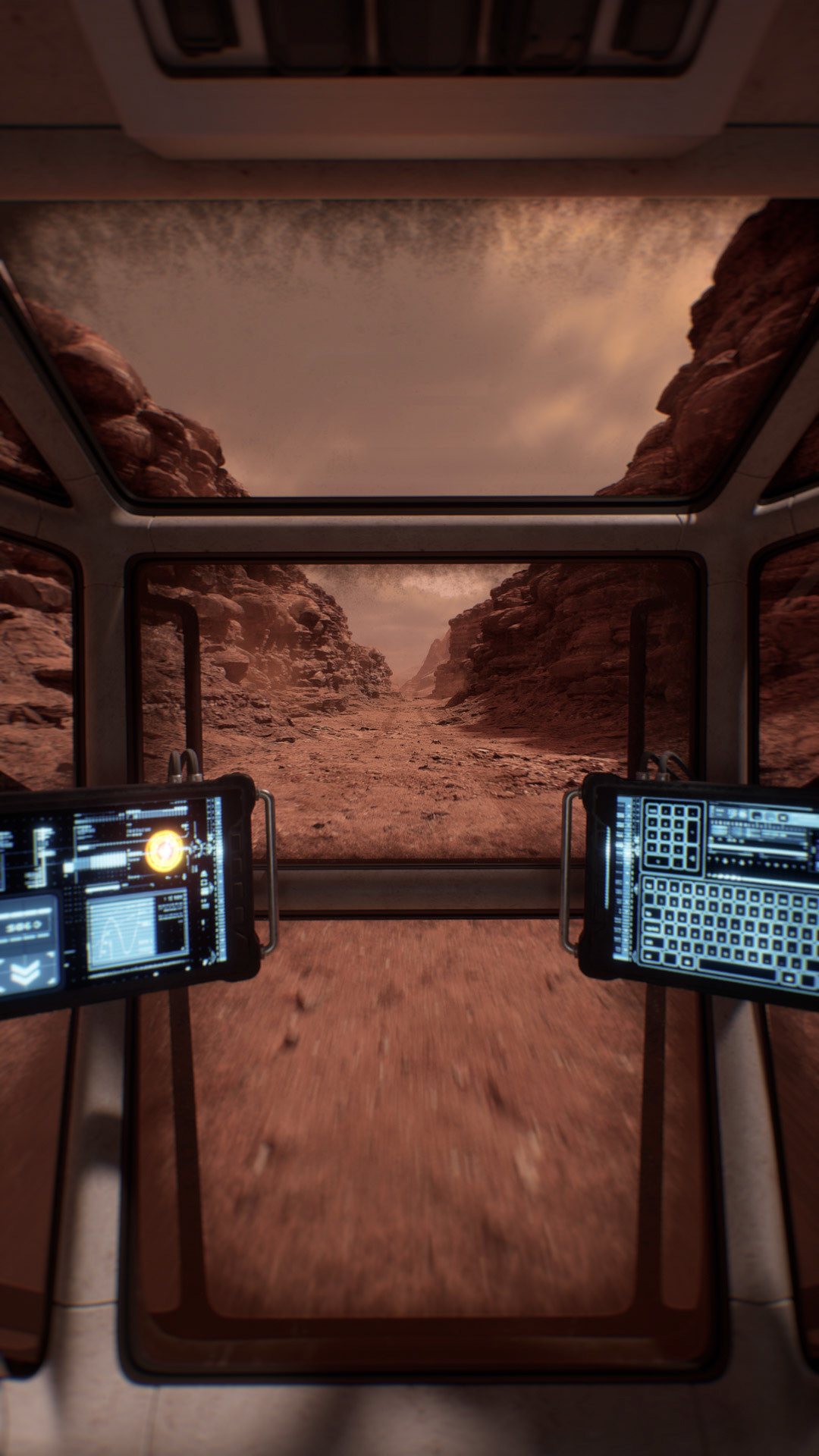 Final frame: rover cockpit