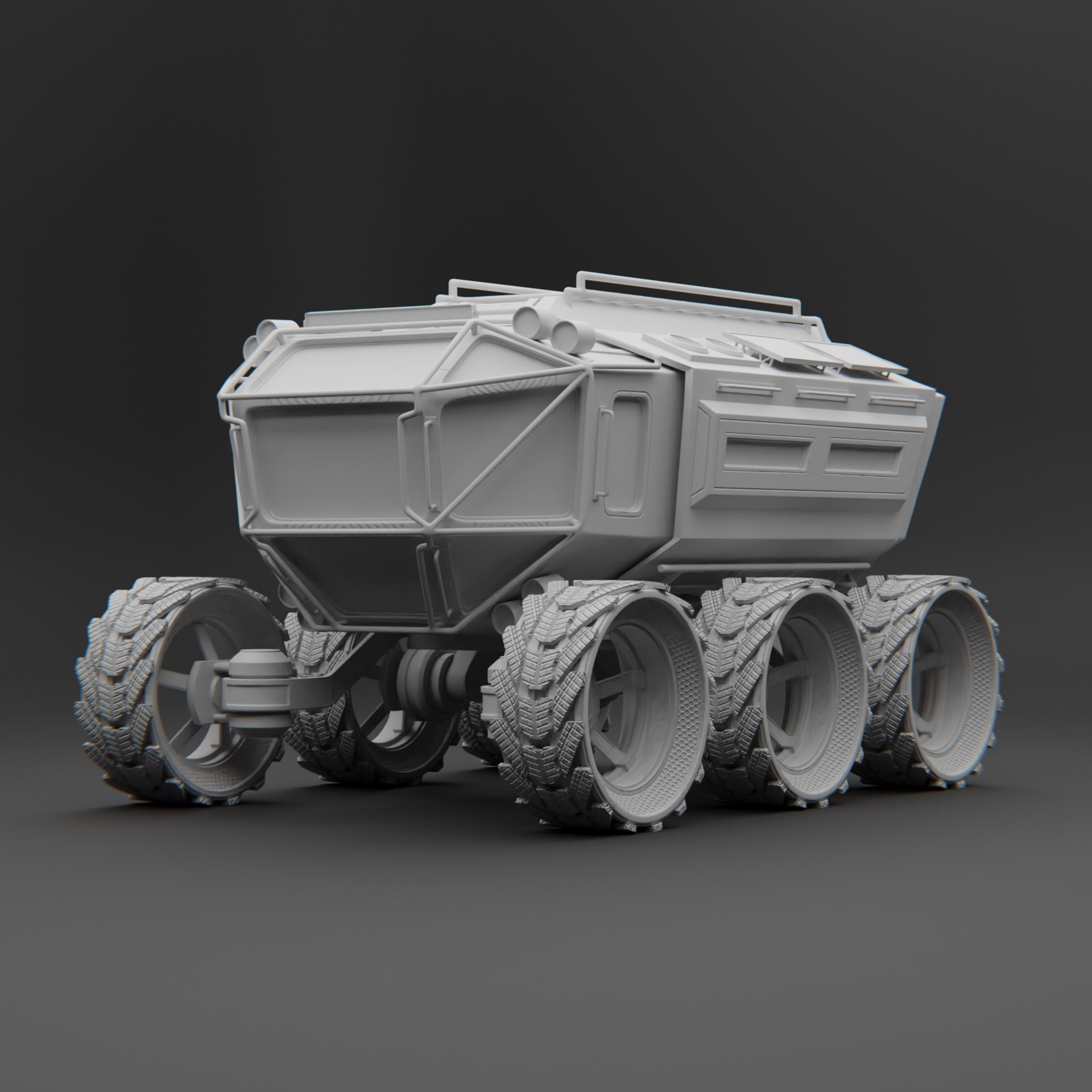 Rover, clay render