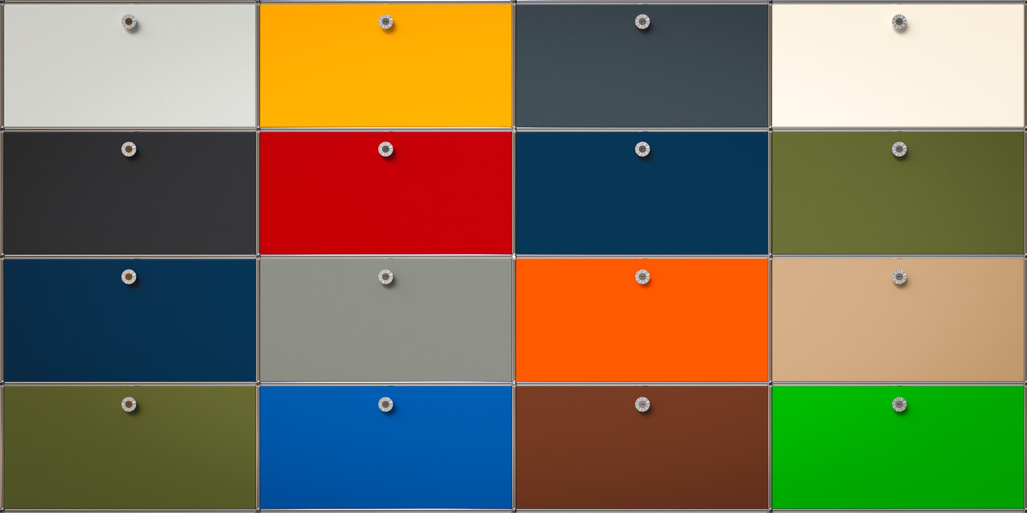 The 14 USM Haller colours